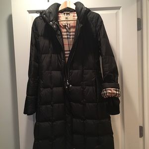 Burberry puffer jacket with removable hoodie